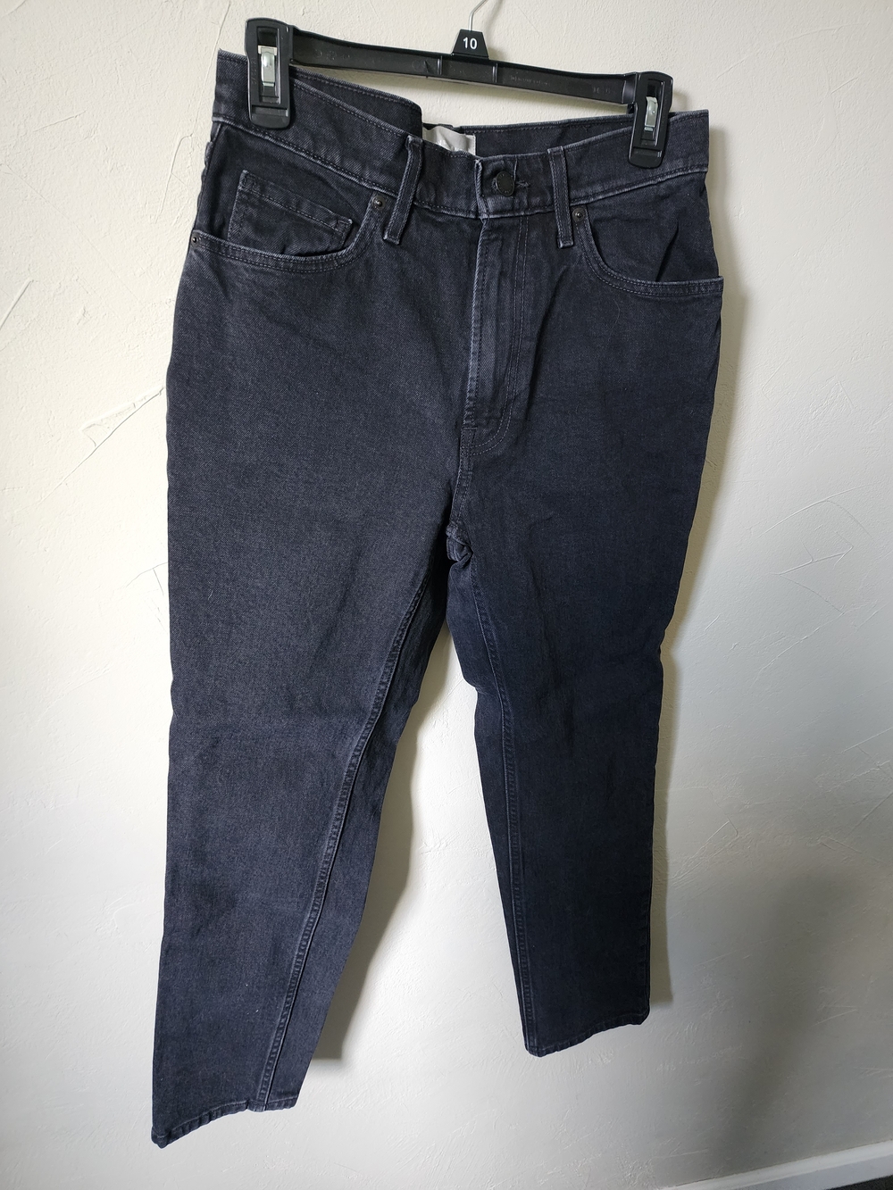 Womens Everlane Black Jeans - Classic Straight Fit Size 28R